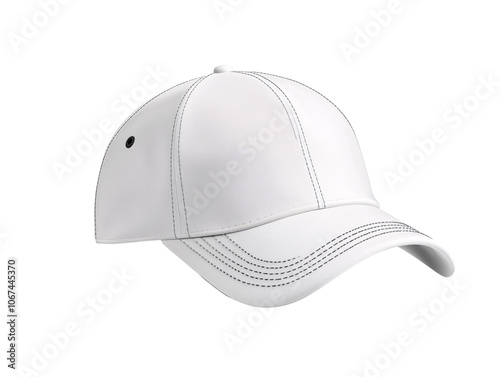 a white baseball cap