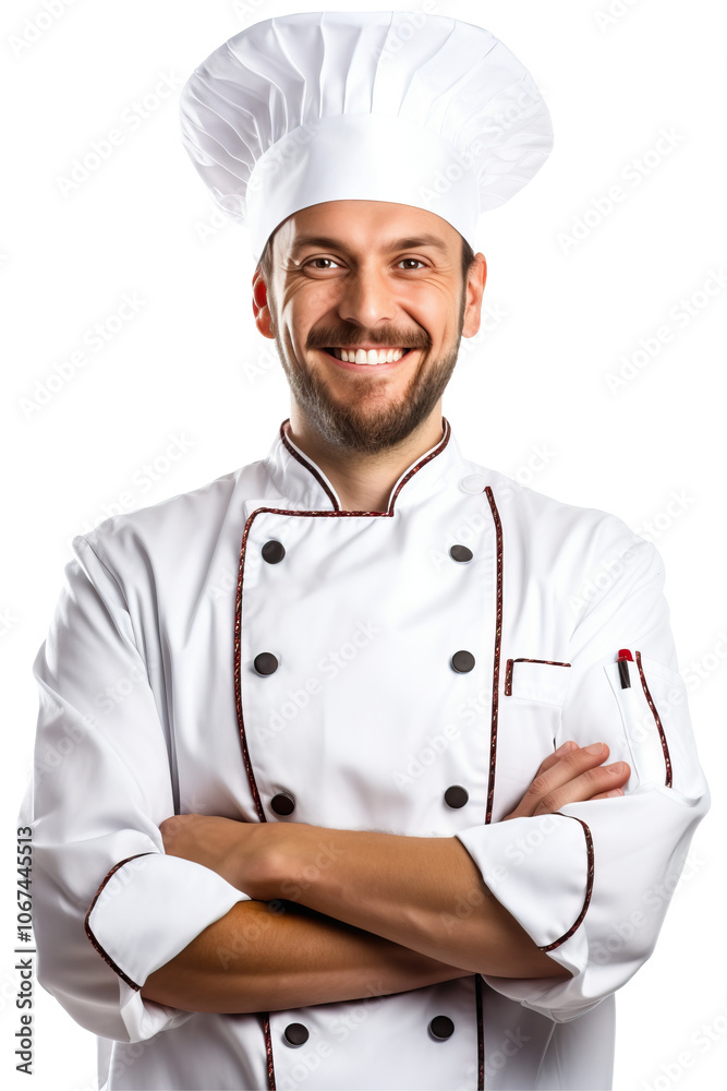 Cook man smile crossing arms