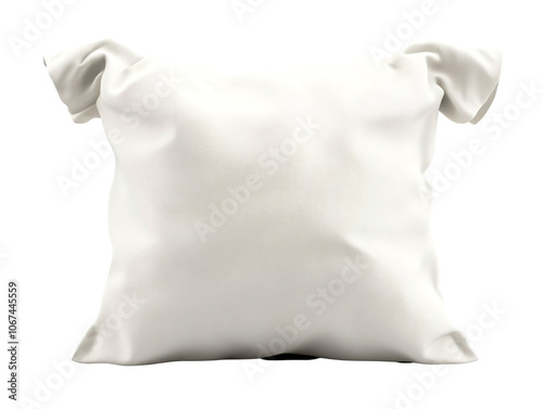 a white pillow with two folds photo