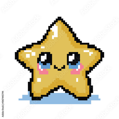 Pixel art cute starfish