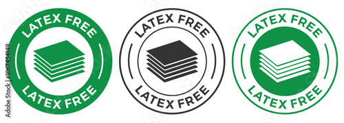 Latex free design logo template illustration
