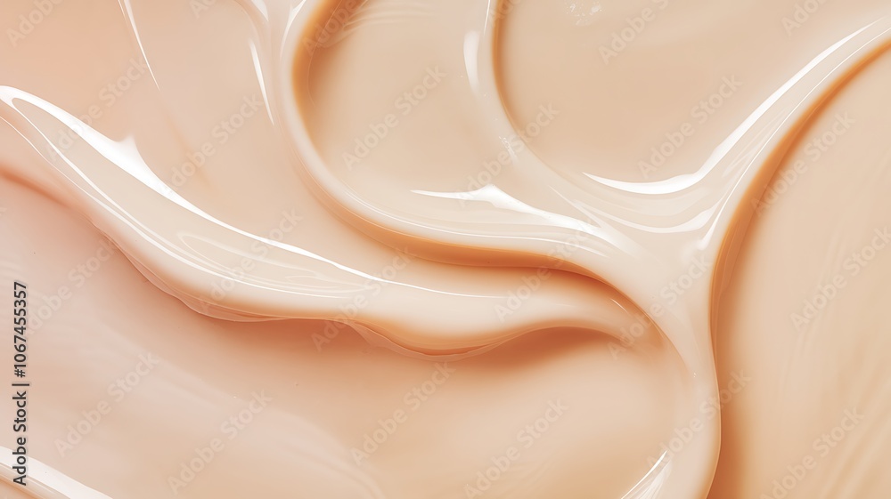 Smooth Beige Cream Texture Background for Skincare and Beauty Products Smooth Beige Cream Texture Background for Skincare and Beauty Products