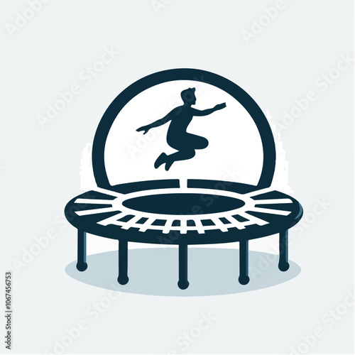 trampoline logo illustration