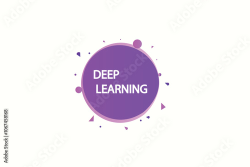 Printbutton web template,,Speech,deep learning,bubble, banner label

