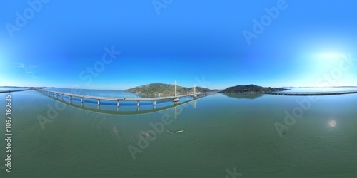 Ponte Anita Garibaldi, Laguna, Santa Catarina, Visão drone