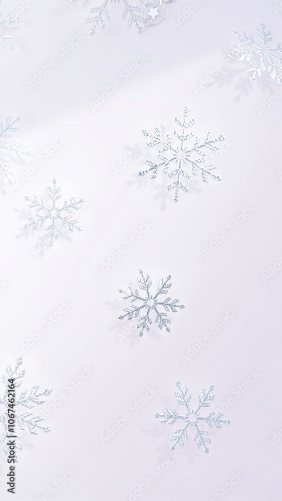 silver snowflakes on a soft purple background silver snowflakes on a soft purple background