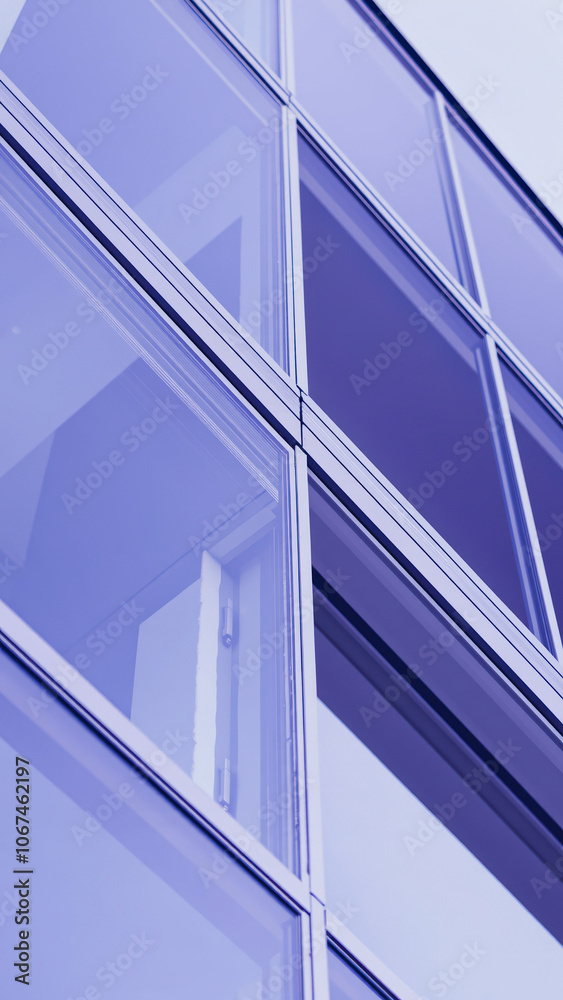 Obraz premium cool purple glass facade