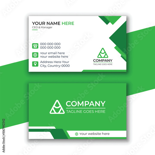 Modern Luxury Business Card Template with Abstract Customizable Layout and Elements. Professional, 
minimalist editable vector design for branding identity