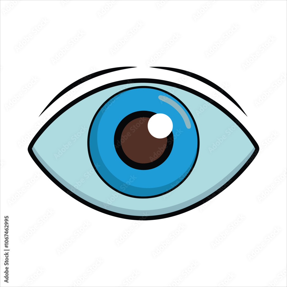 Eye vector art illustration icon logo Eye vector art illustration icon logo