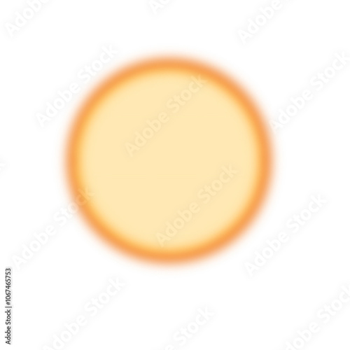 Radiant Yellow and Orange Single Bokeh Illustration