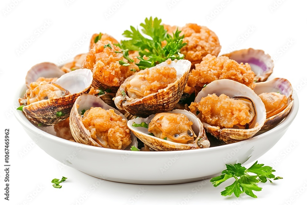 Deep fried Oysters. Japanese food.
Deep fried Oysters. Japanese food.