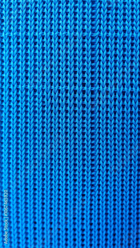 close- texture blue woven fabric