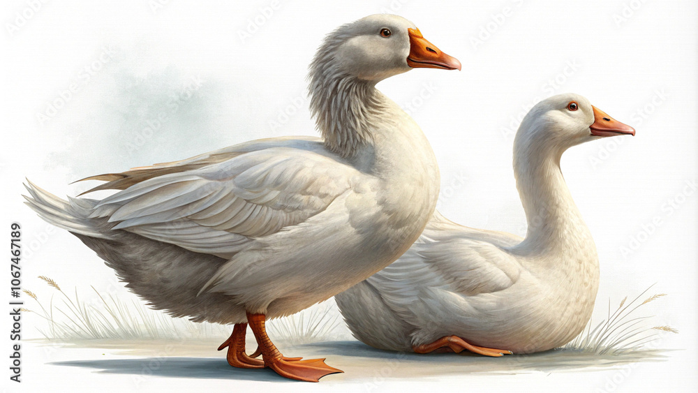 Obraz premium Discover the World of Ducks: Fascinating Facts, Habits, and Conservation Efforts – Understanding This Charming Waterfowl’s Role in Ecosystems and Its Unique Characteristics Across Species