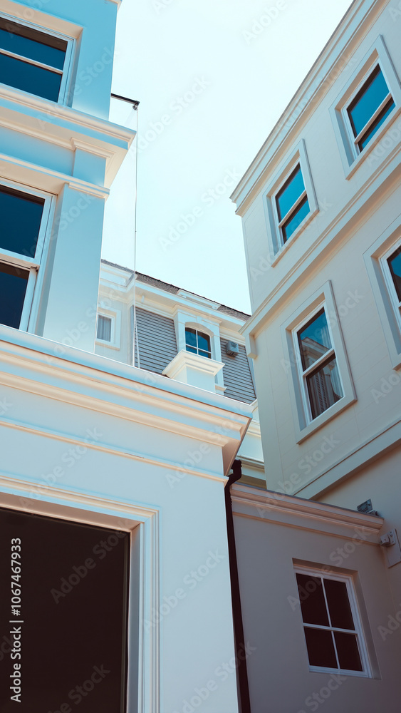 white building with windows intricate details white building with windows intricate details
