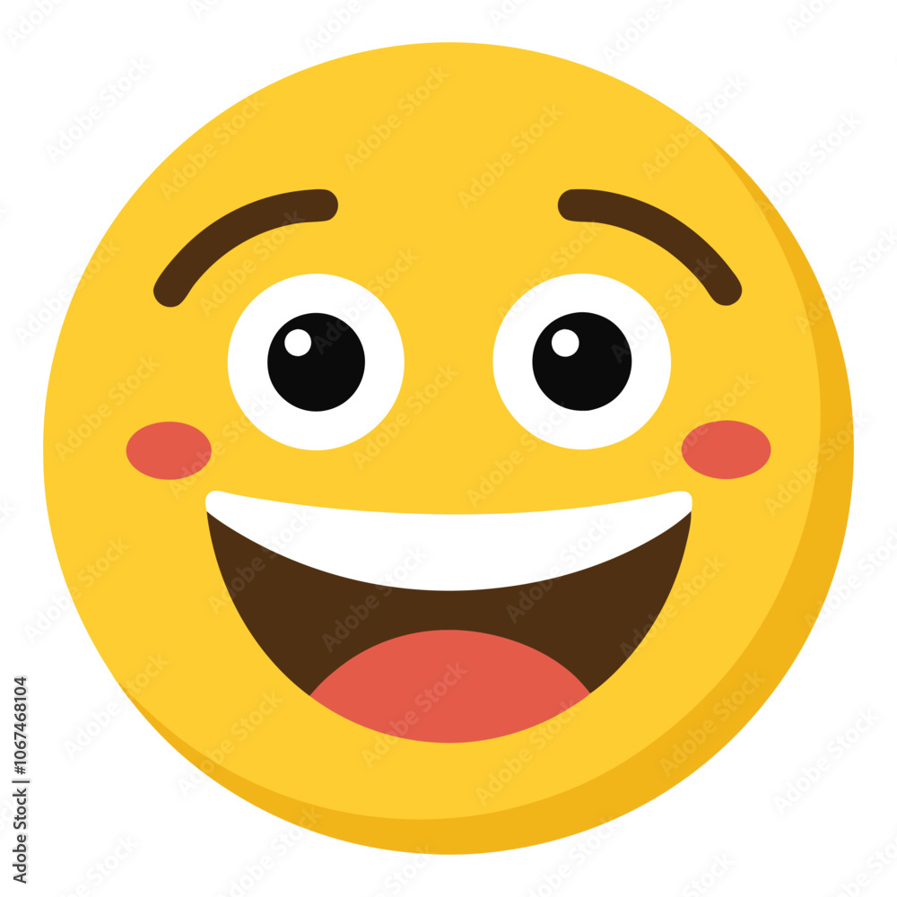 Smiling face with smiling eyes emoji vector art illustration icon logo Smiling face with smiling eyes emoji vector art illustration icon logo