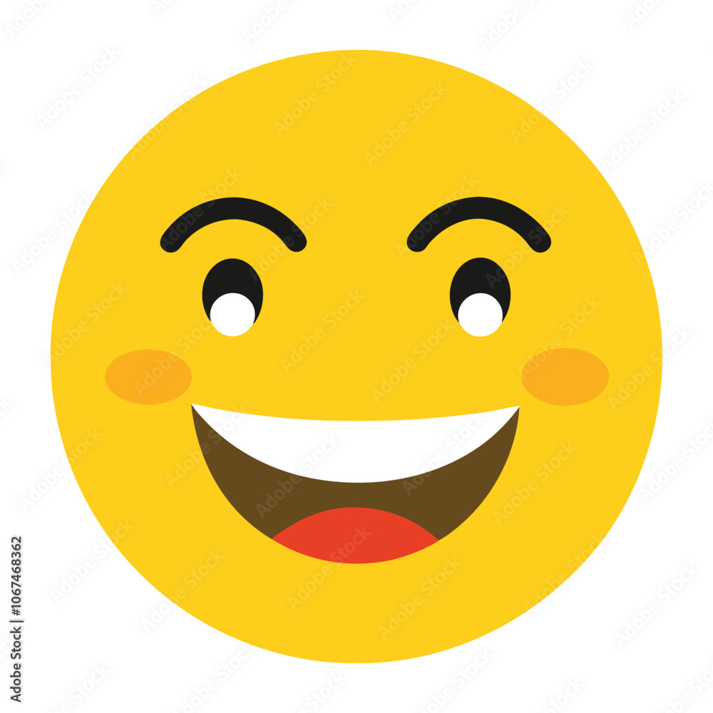 Smiling face with smiling eyes emoji vector art illustration icon logo Smiling face with smiling eyes emoji vector art illustration icon logo