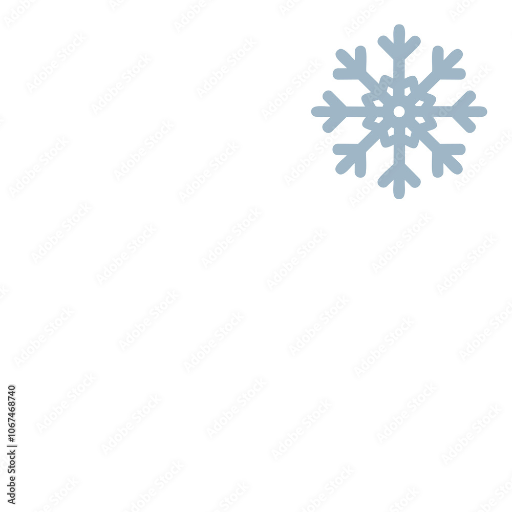 snowflake on white snowflake on white