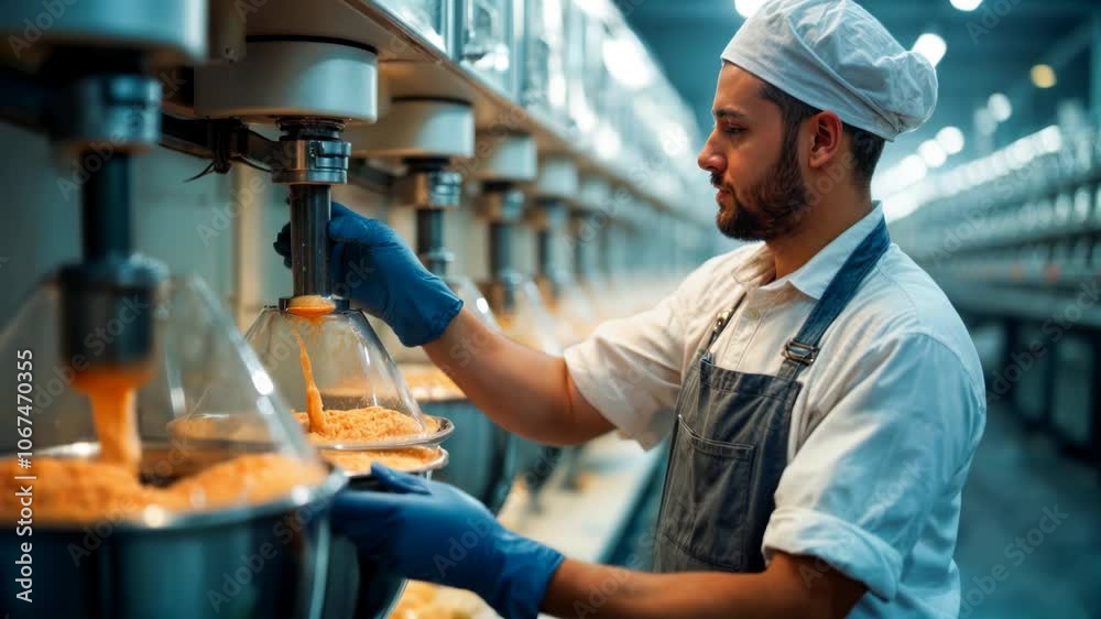 Chef preparing ingredients in a modern kitchen at a culinary facility