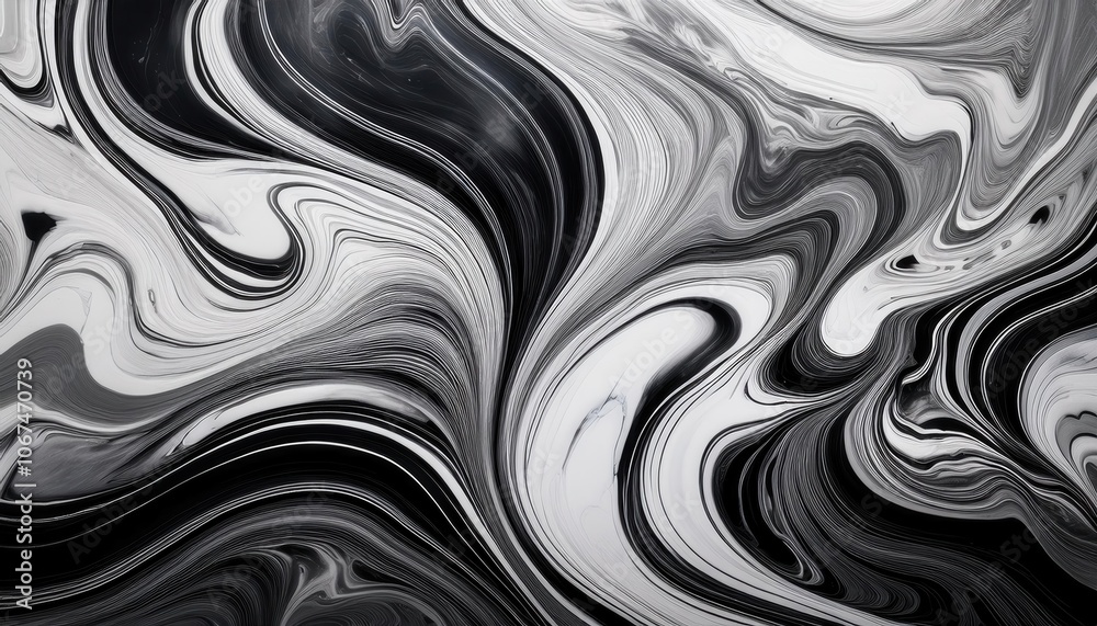 Elegant Monochrome Swirl Pattern in Black and White. Fluid Marble Ink Texture with Organic Curves and High Contrast for Modern Backgrounds, Branding, or Artistic Home Decor Elegant Monochrome Swirl Pattern in Black and White. Fluid Marble Ink Texture with Organic Curves and High Contrast for Modern Backgrounds, Branding, or Artistic Home Decor