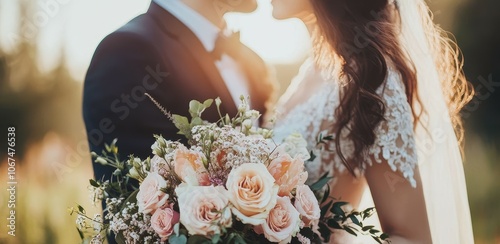 Asian couple nuptials Bridal portrait Wedding snapshot Studio photography