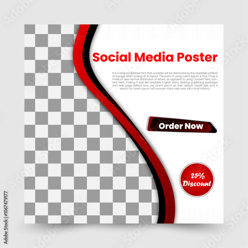 Business post design template for social media