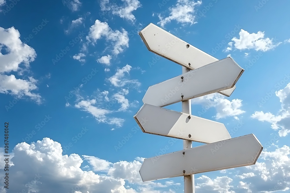 3D illustration sky ground direction sign
3D illustration sky ground direction sign