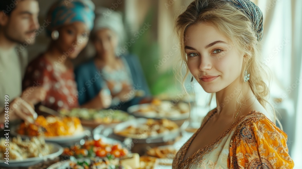 Multicultural potluck with Russian and Somali friends
