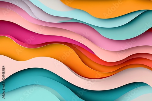 Vibrant Colorful Abstract Design Composition Background
 photo