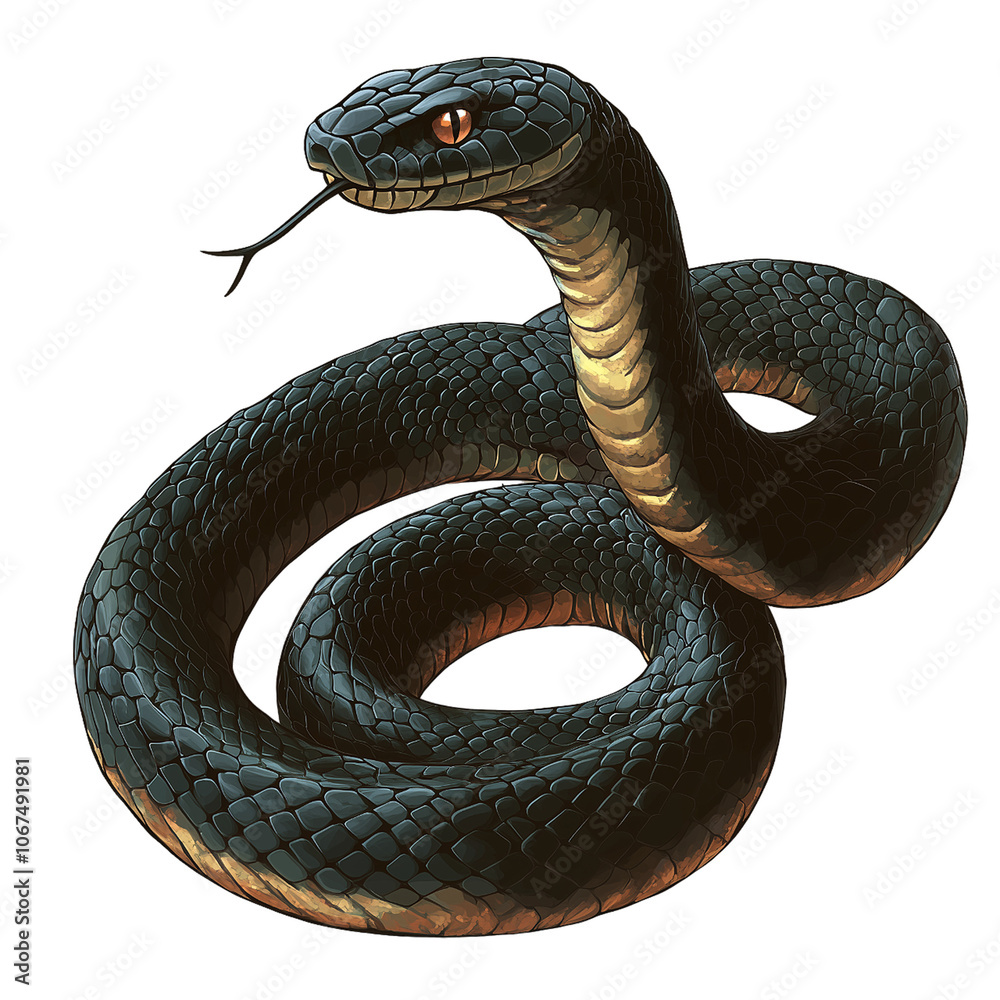 Obraz premium Snake, Serpent, Cobra, Illustration