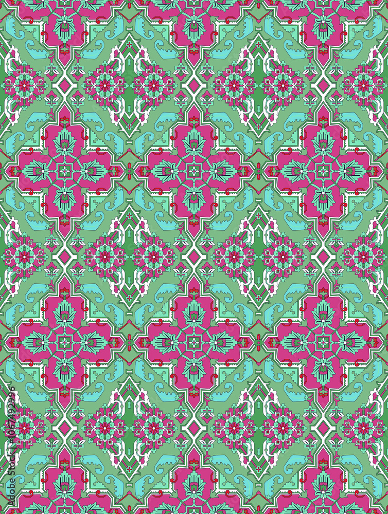 seamless beautiful wallpaper cards all over design floral leaf vintage ornament Victorian ethnic geometric print paisley