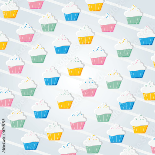 Party Cupcake Background