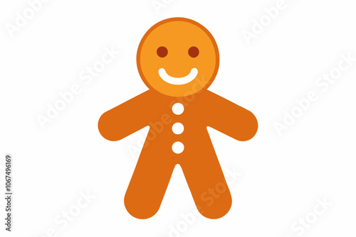 Gingerbread line icon and glyph icon, dessert and merry christmas, xmas cookie vector icon, traditional gingerman vector graphics, editable stroke outline sign on white.