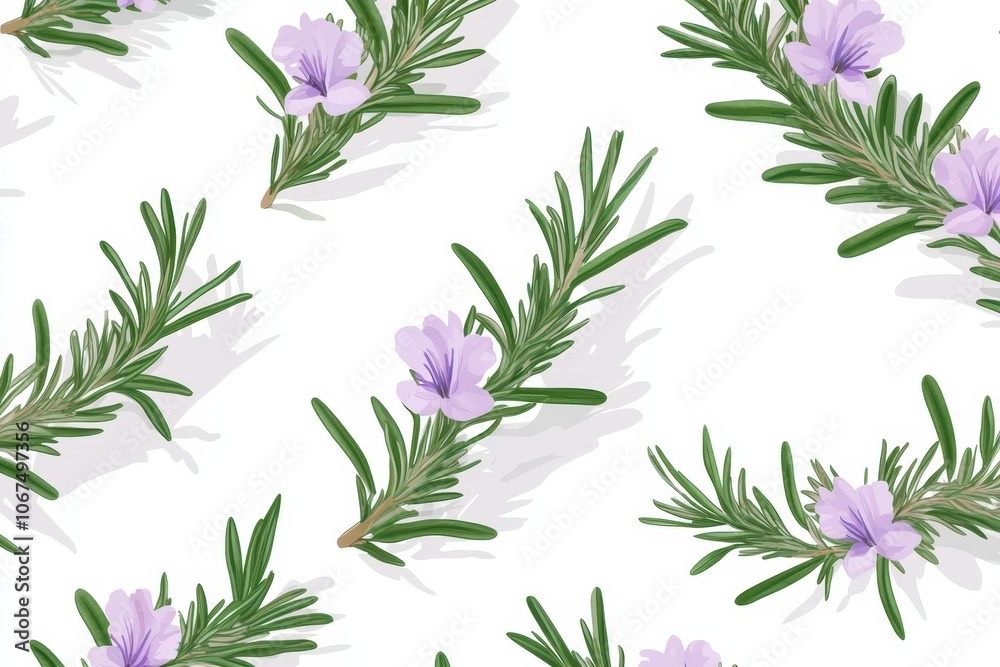 Rosemary seamless design for printing wallpaper and decor Rosemary seamless design for printing wallpaper and decor