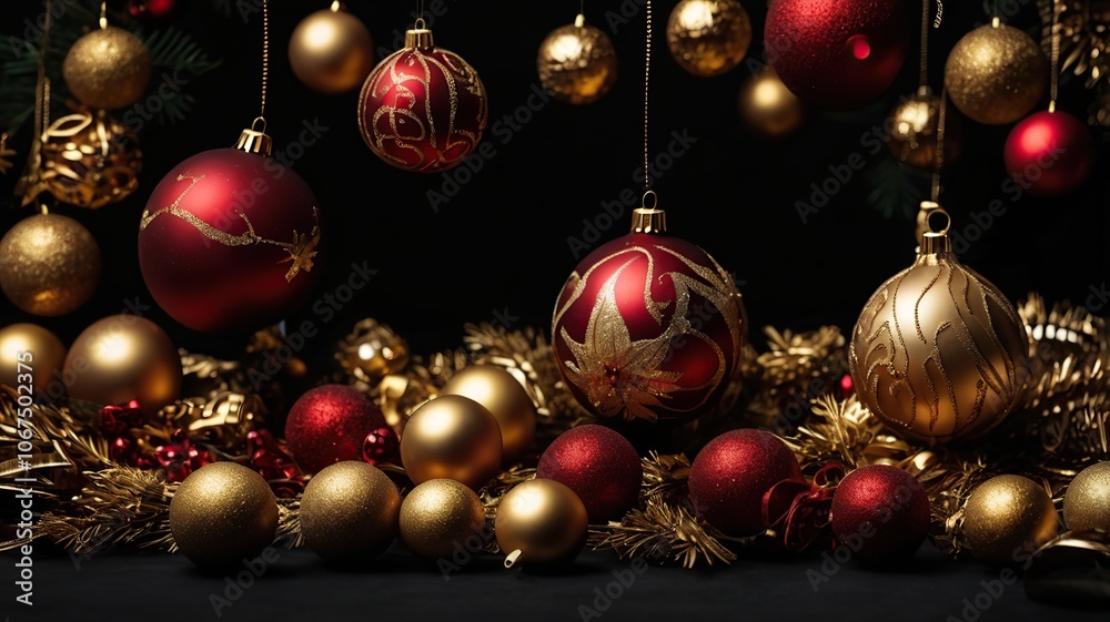 christmas balls on a tree christmas balls on a tree
