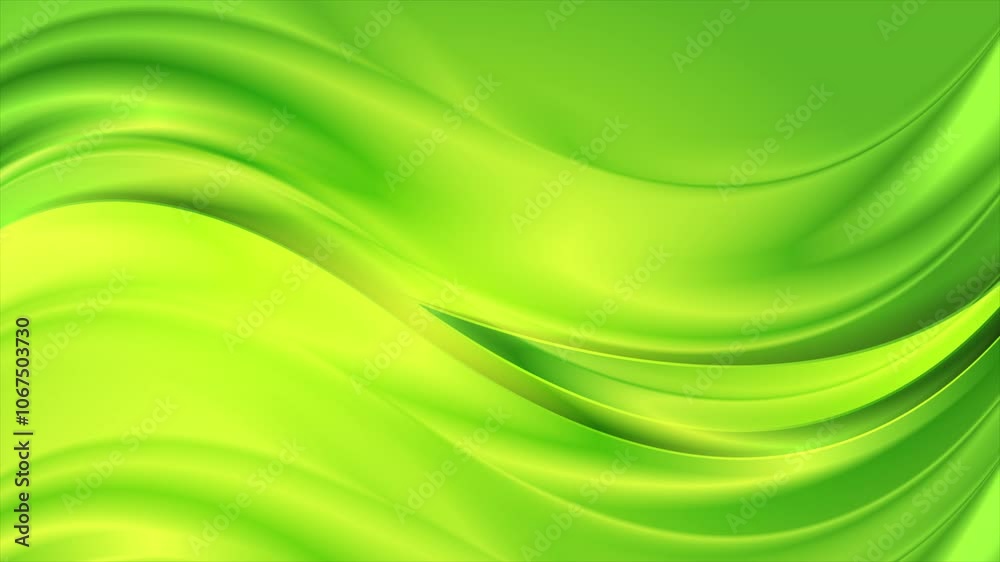 Bright green smooth blurred wavy abstract elegant background. Seamless looping motion design. Video animation Ultra HD 4K 3840x2160 Bright green smooth blurred wavy abstract elegant background. Seamless looping motion design. Video animation Ultra HD 4K 3840x2160