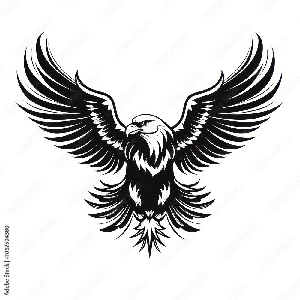 Eagle logo symbol white. Eagle logo symbol white.