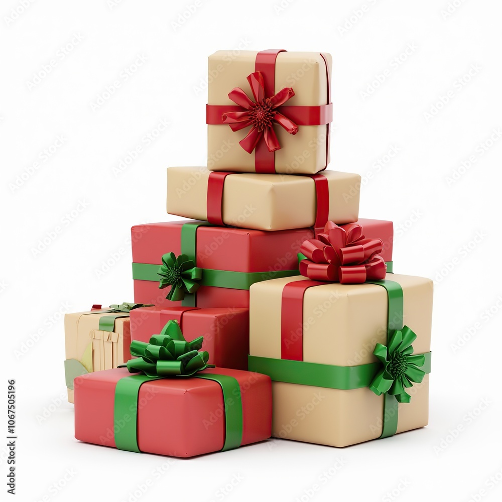 Obraz premium gift box with ribbon