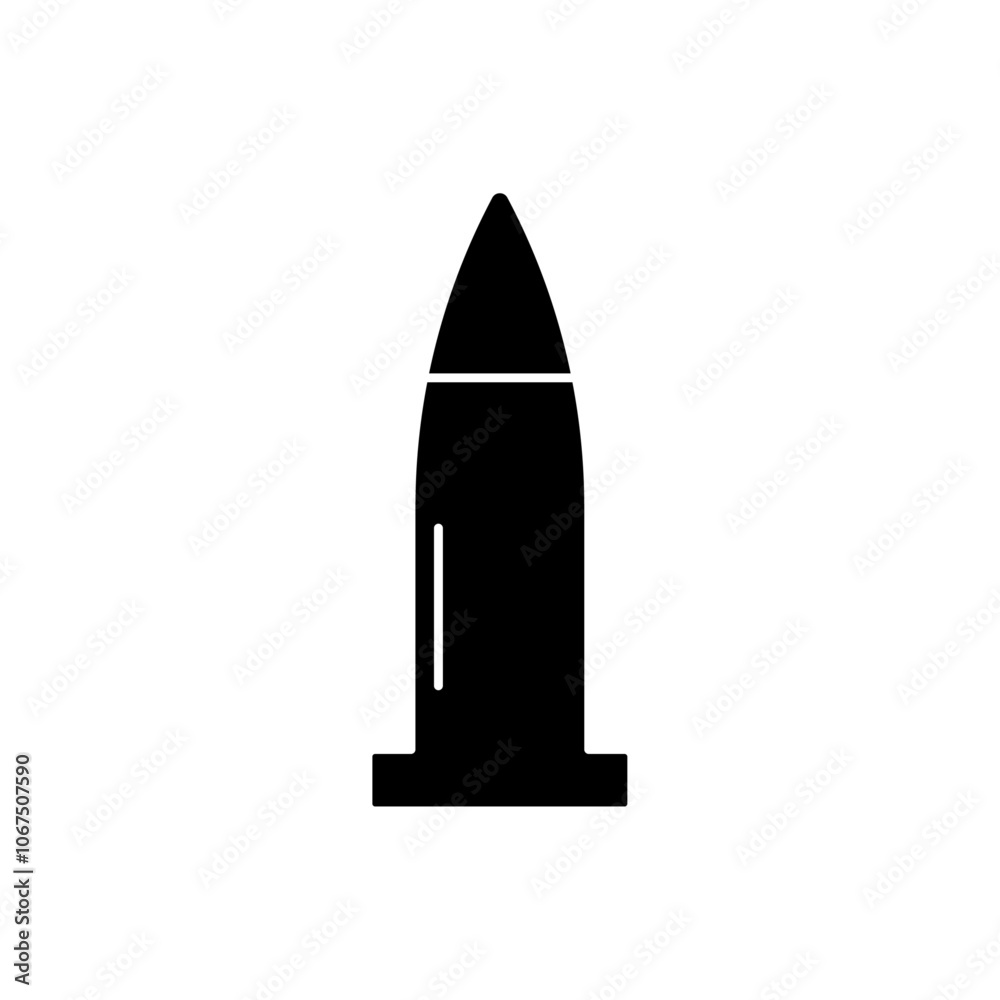 Bullet icon Black and white outline vector Bullet icon Black and white outline vector