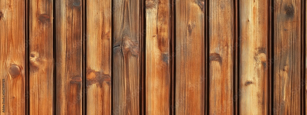 A close-up view of a wooden wall with vertical plank, planks showcasing natural textures and colors.
