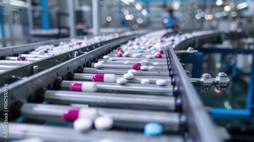 Pharmaceutical Manufacturing Plant with Automated Systems Ensuring Quality and Safety