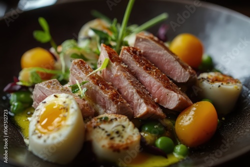 Traditional French tuna salad Niçoise style photo