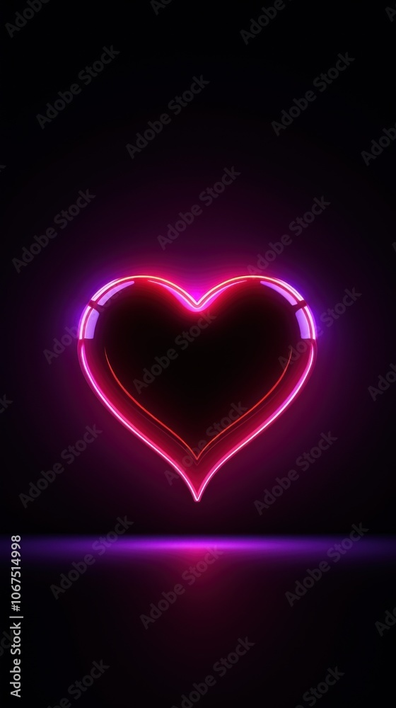 Mini heart light neon night. Mini heart light neon night.
