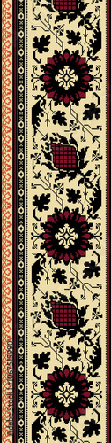 seamless beautiful wallpaper cards border design floral leaf vintage ornament Victorian geometric ethnic print paisley 