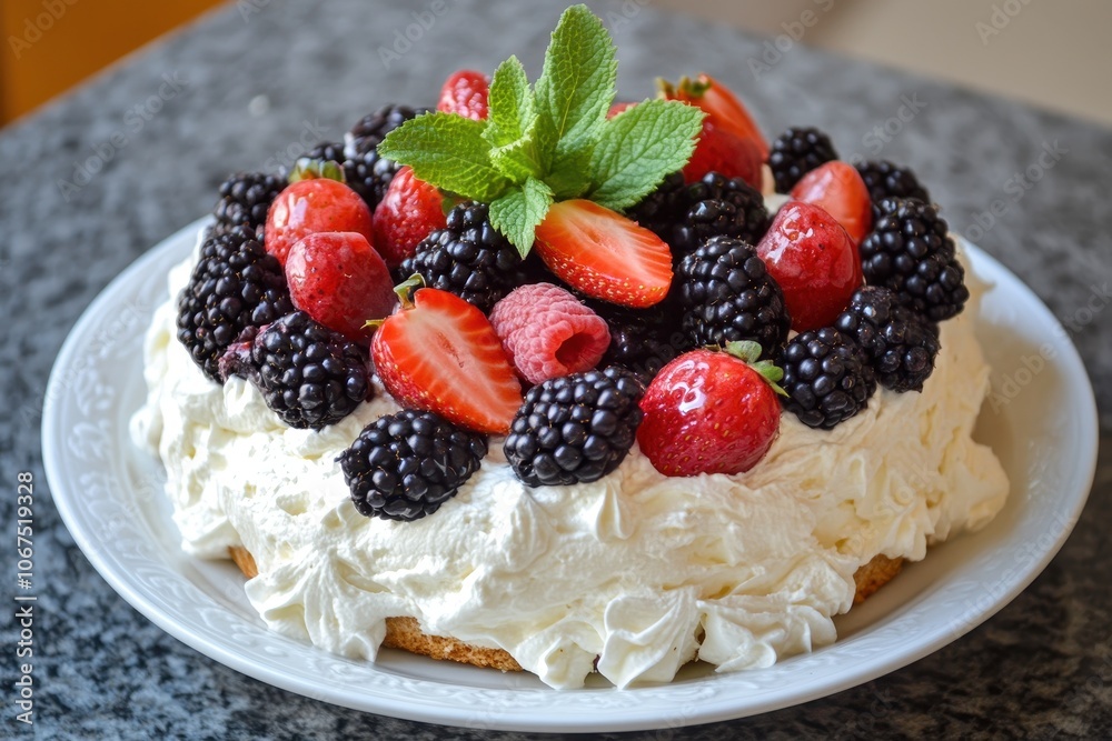 whipped cream cheese with fresh berries whipped cream cheese with fresh berries