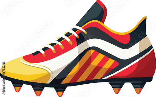 footballer boot vector