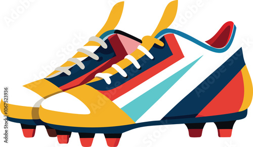footballer boot vector