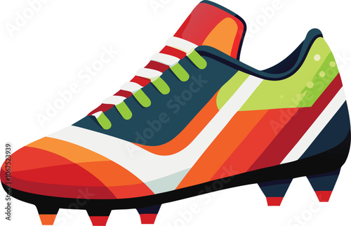 footballer boot vector