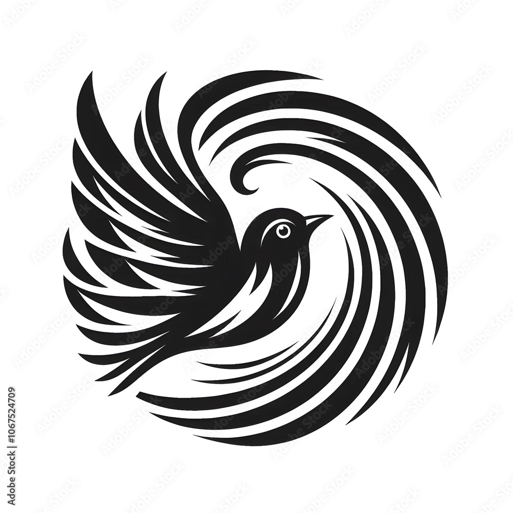 Fototapeta premium Monotone amnimals logo