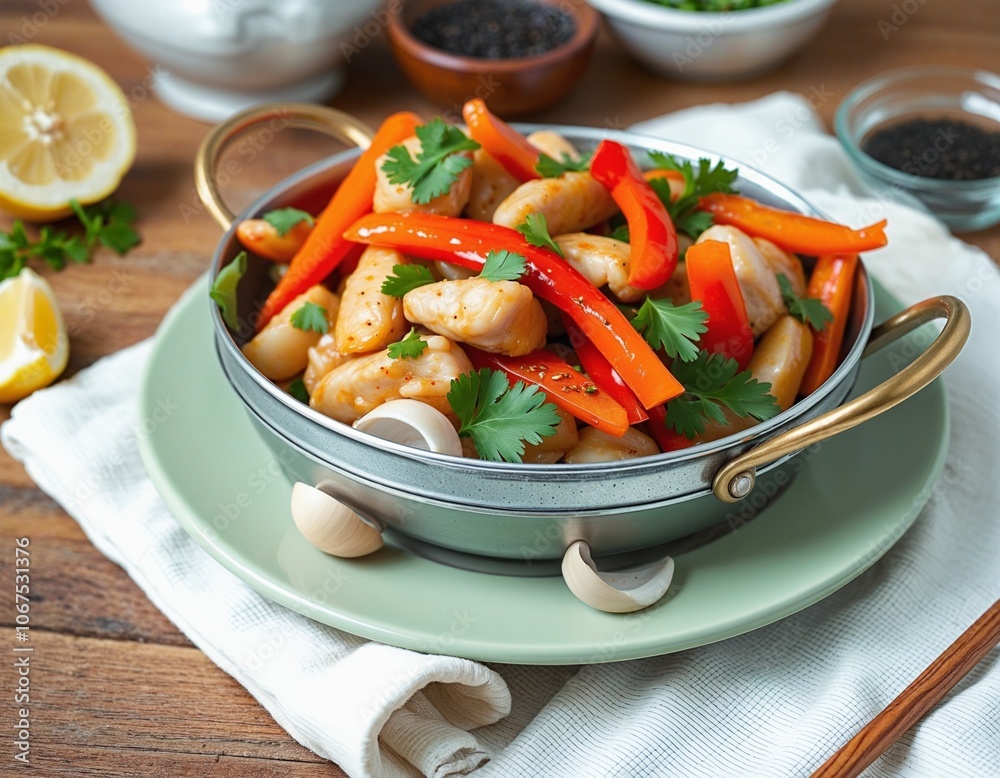 Vibrant Stir-Fried Chicken with Vegetables Vibrant Stir-Fried Chicken with Vegetables