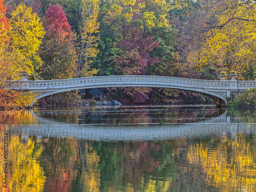 Bow bridge in late autumn photo